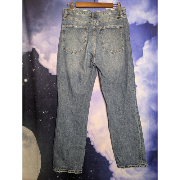 KanCan Distressed High Rise Straight Leg Jeans Size 9/28 Button Fly - Picture 3 of 7